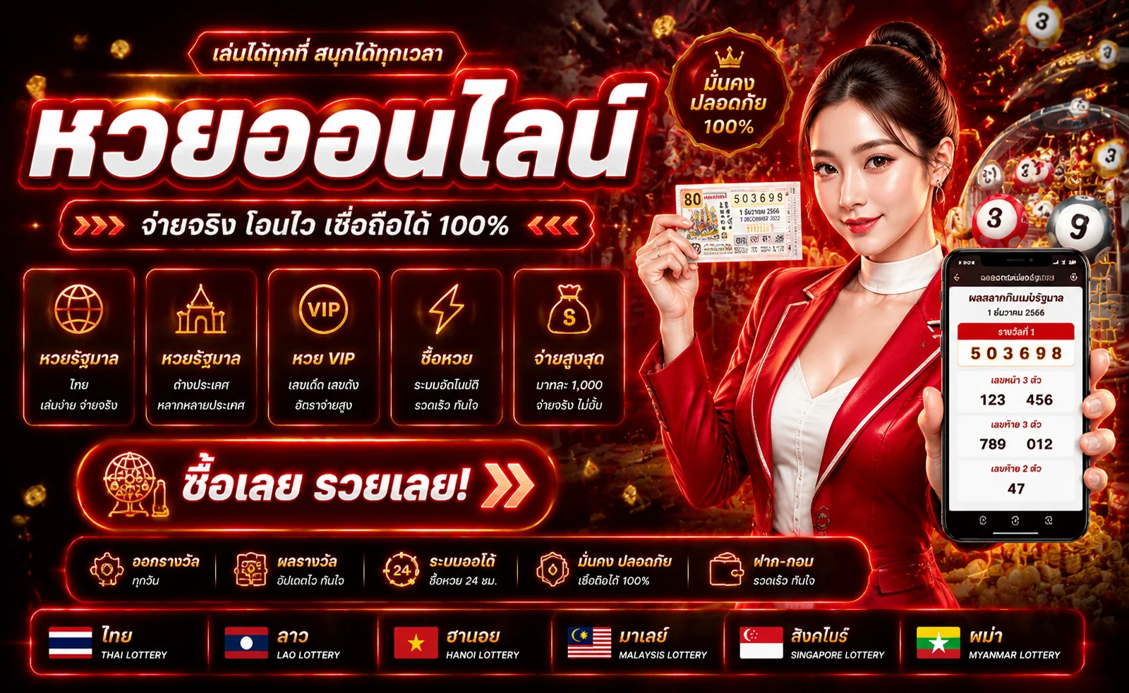 แทงหวยออนไลน์ WIN99PLUS หวยรัฐบาล หวยลาว หวยฮานอย